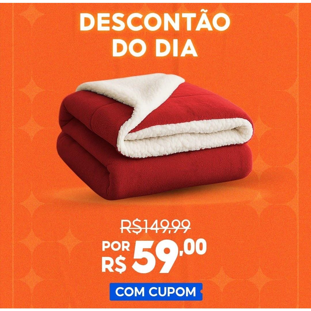 Coberdrom Casal Queen Sherpa Edredrom Pele de Carneiro 2,40m x 2,20m Macio Grosso Quente