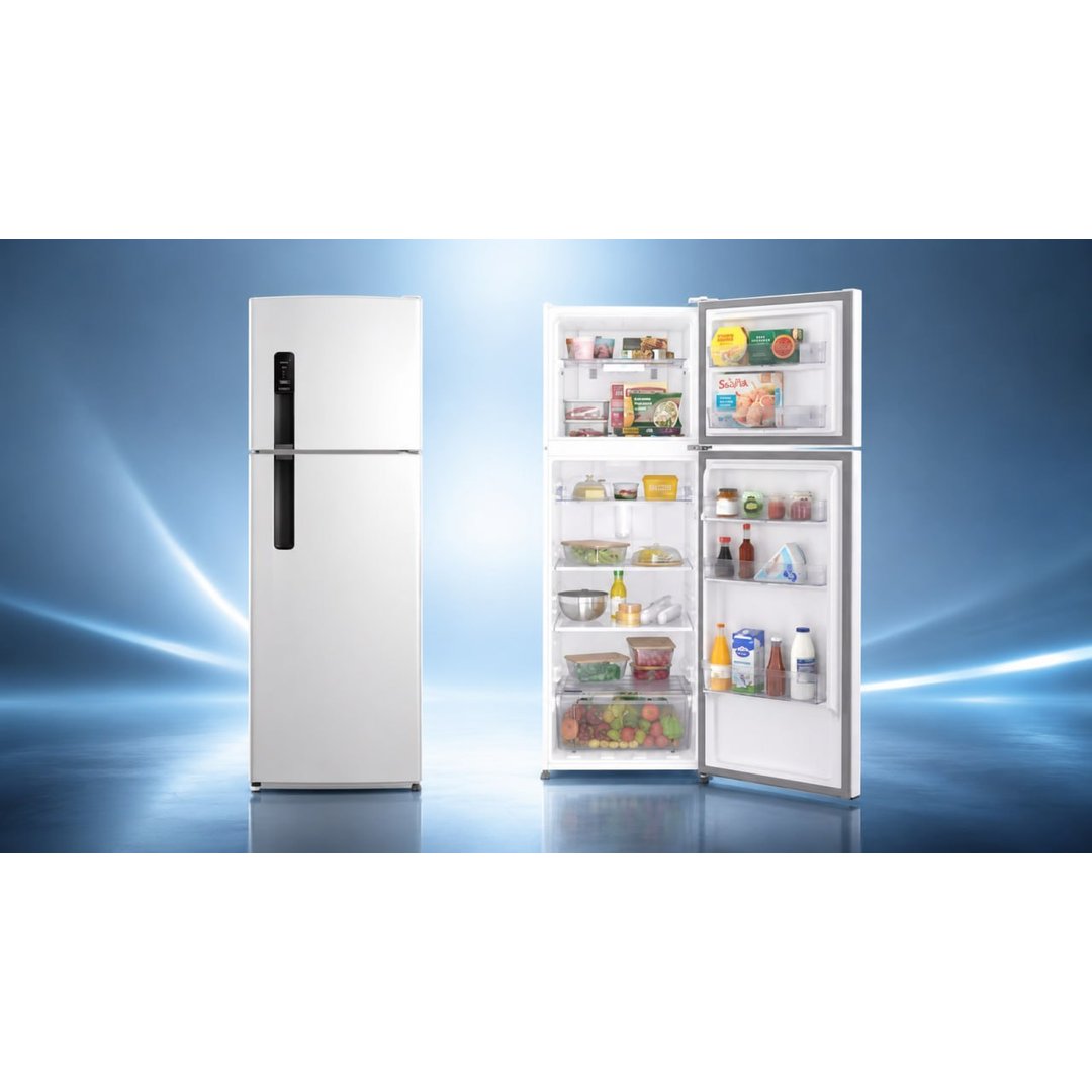 Geladeira Electrolux Frost Free 380L AutoSense Inverter Duplex Branca