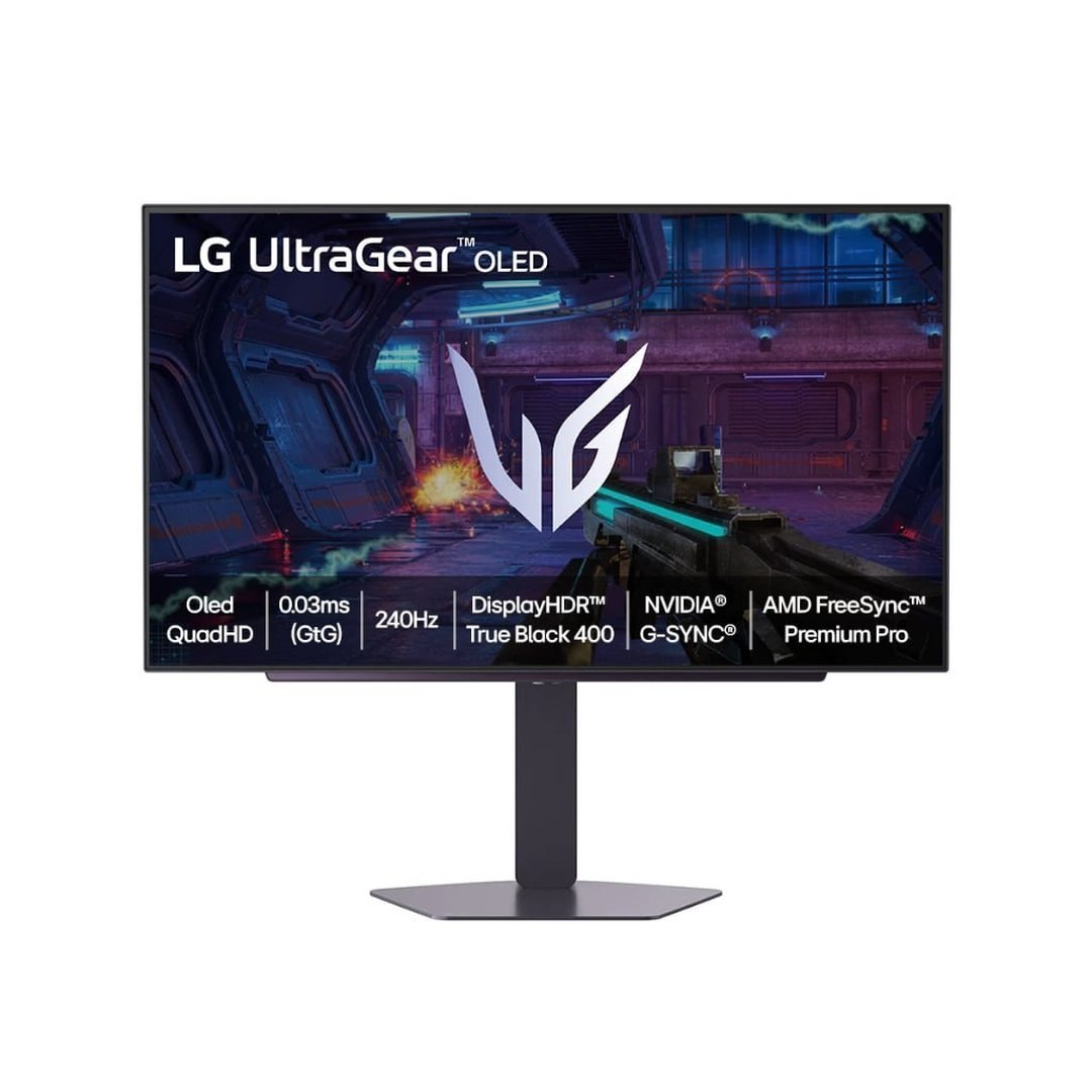 Monitor LG UltraGear OLED 27GX704A-B 27" QuadHD, 0.03ms (GtG), 240Hz,NVIDIA G-SYNC, AMD FreeSync Premium Pro, Vesa Cle