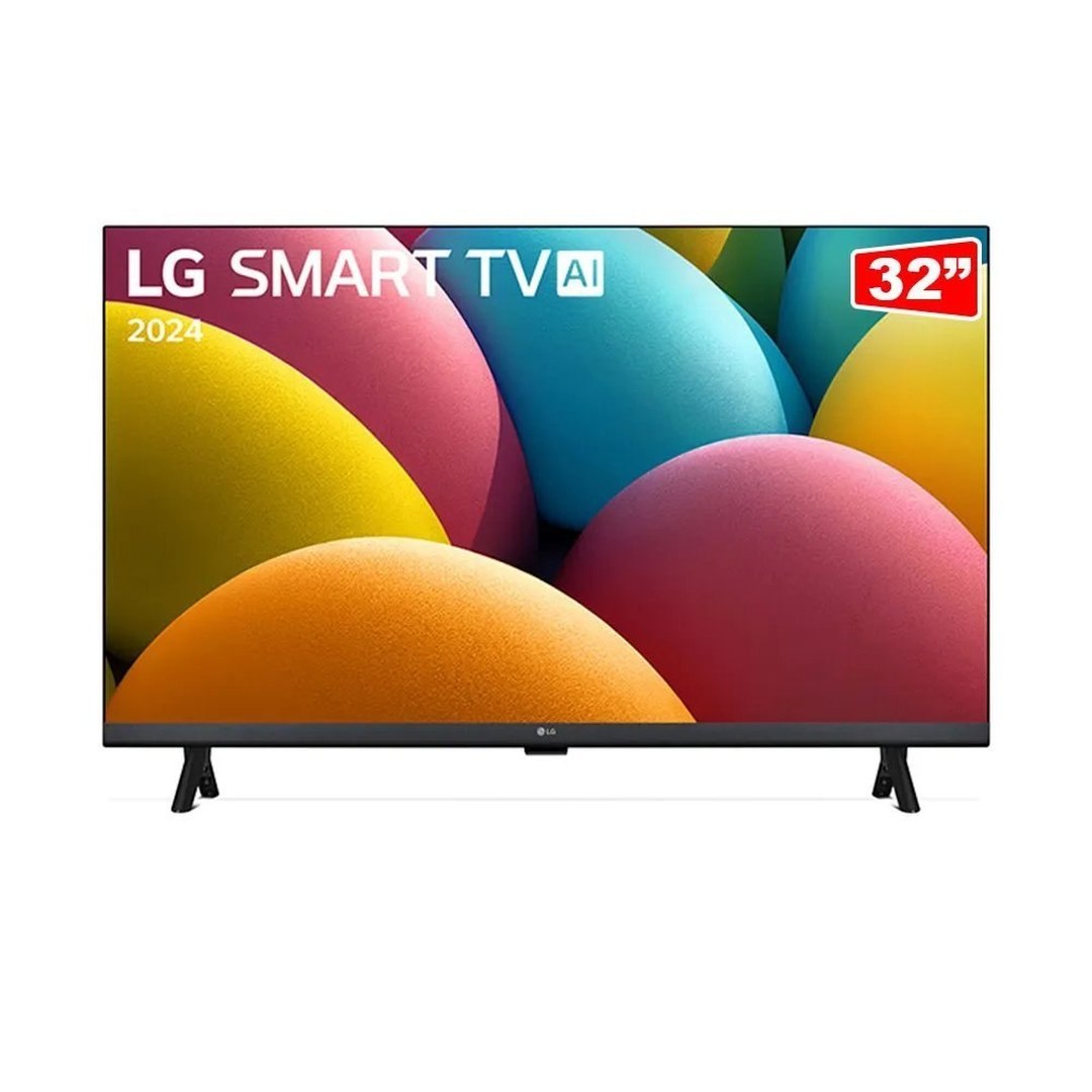 Smart Tv LG 32″ HD 32LR600BPSA Processador α5 AI Gen6, Alexa, webOS 23 Bivolt