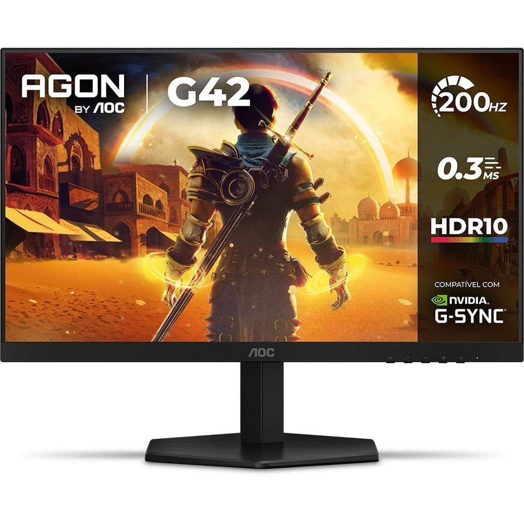 Monitor Gamer AOC Agon G42 24" Full HD IPS HDR10 200Hz 0,3ms 24G42HE/57GPCR