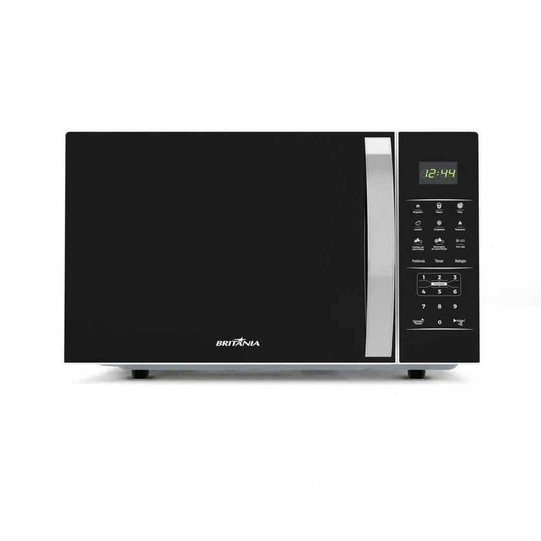 Micro-ondas Britânia 28L Espelhado Pintura Limpa Fácil BMO30