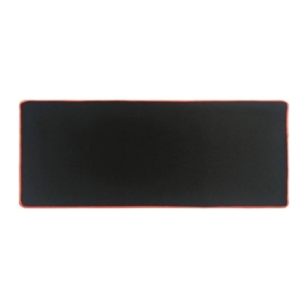 3x MousePad Gamer Speed 70x30 Borda Vermelha Costurada