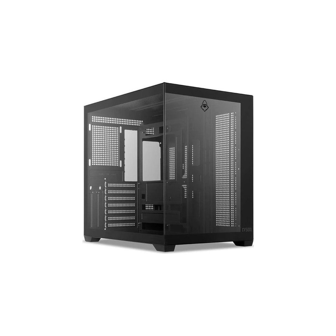 Gabinete Gamer Aquário Mancer CV500L, Mid Tower, Lateral De Vidro, Preto