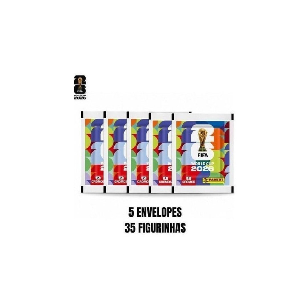 KIT Figurinhas Copa 2026 5 Envelopes 35 Figurinhas