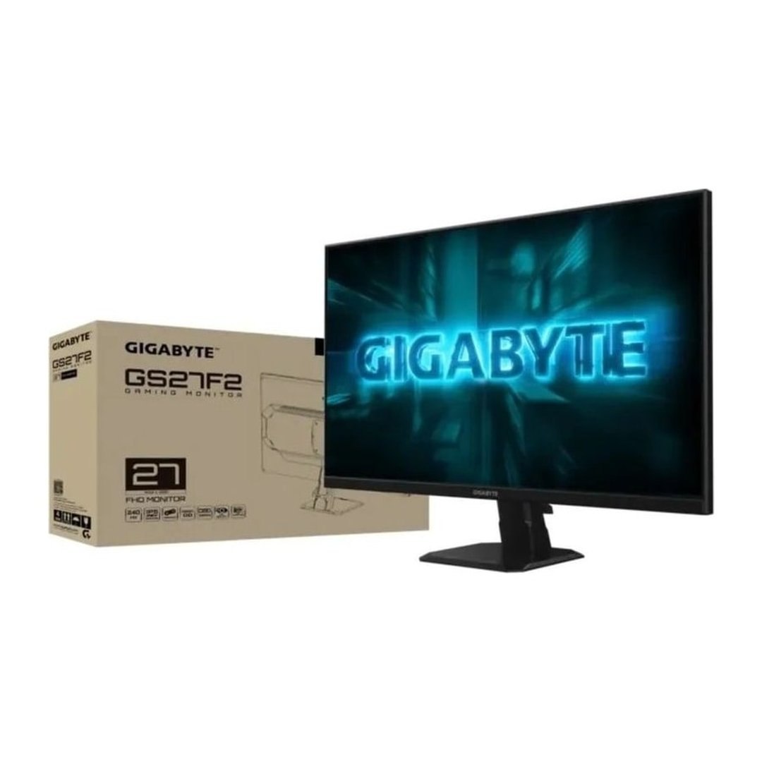 Monitor Gamer Gigabyte 27", Full HD, 240Hz, 1ms, IPS, Adaptive-Sync, FreeSync, HDR 10, Preto GS27F2