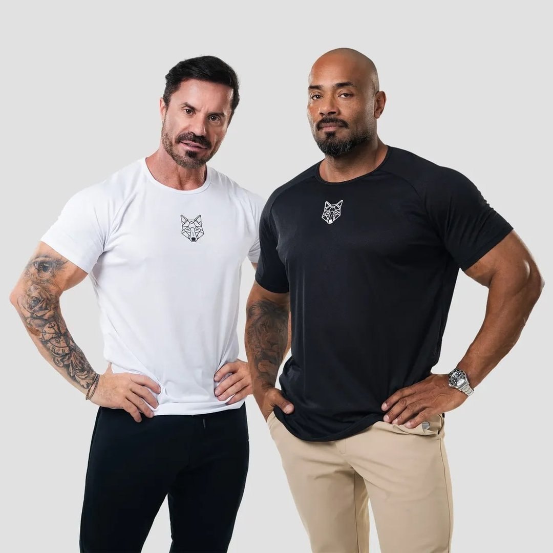 Camiseta Masculina Dry Branco Alpha