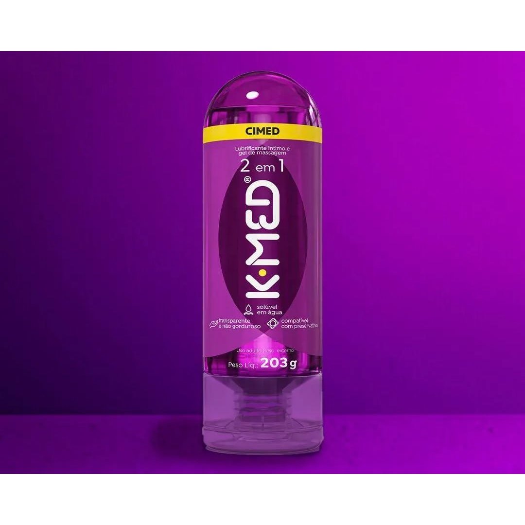 Gel Lubrificante Íntimo K-med 2 Em 1 200ml