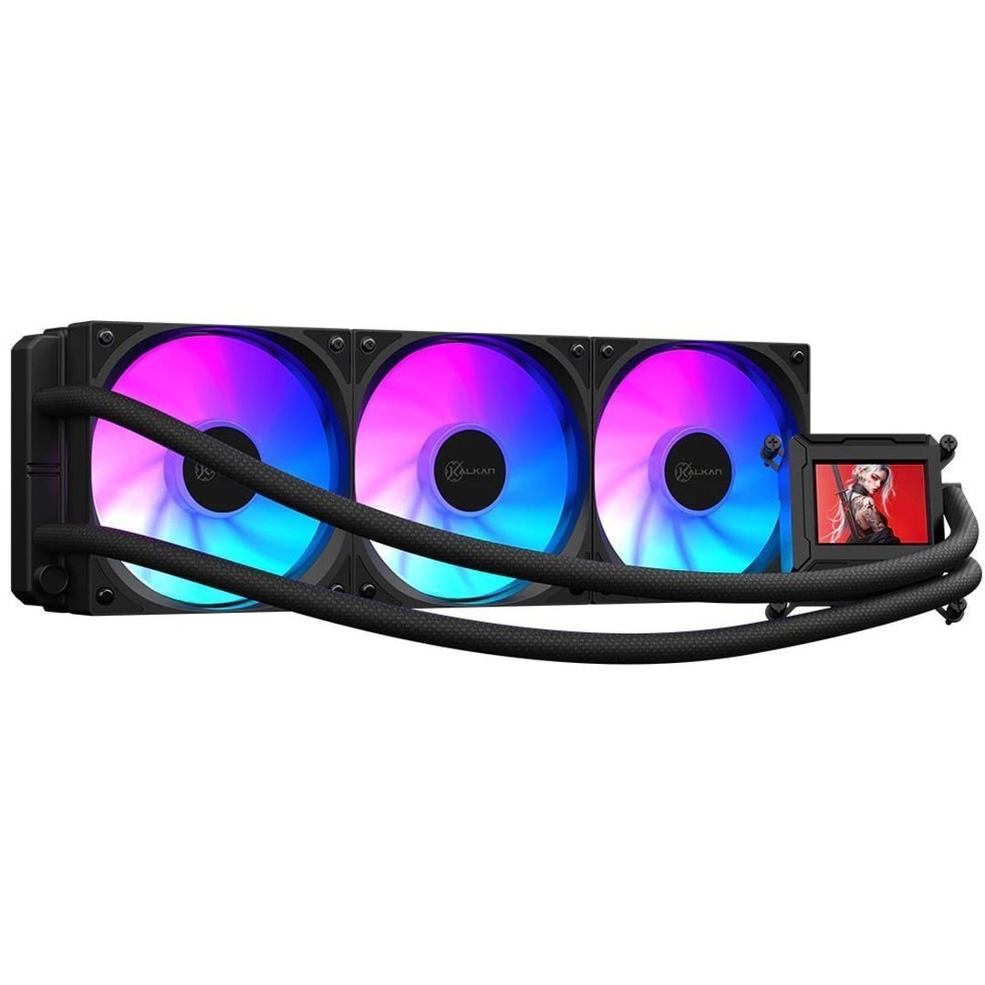 Watercooler Kalkan Aura Lcd 360mm Argb Preto Tela Lcd 2.4 Personalisavel (Lançamento)