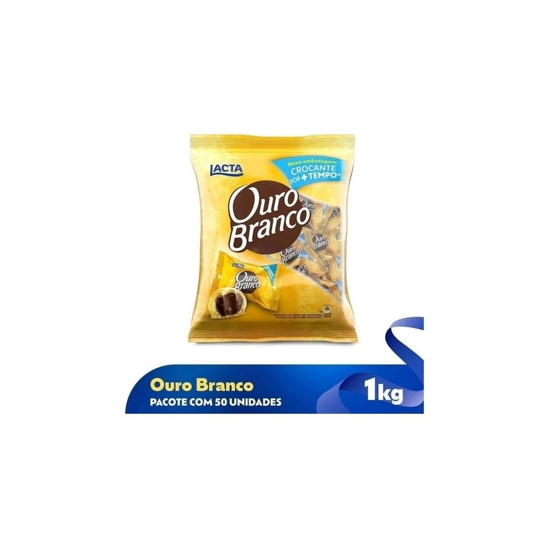 1kg Bombom Ouro Branco Pacote