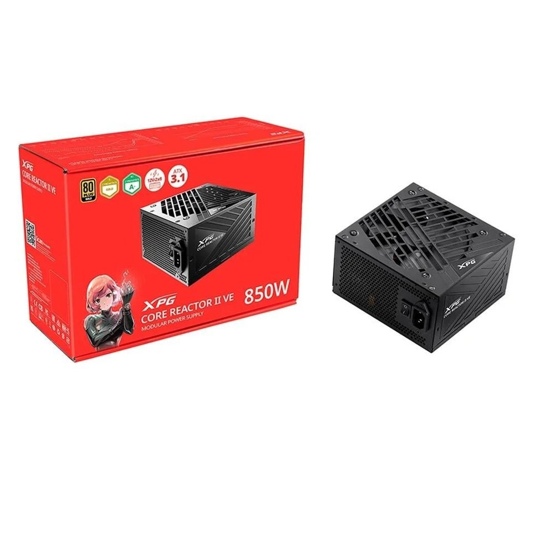 Fonte XPG Core Reactor II VE, 850W, 80 Plus Gold, Modular, PFC Ativo, Preto 75261436