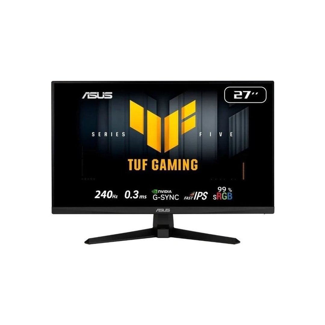Monitor Gamer ASUS TUF 27", Full HD, 240Hz, 0.3ms, Fast IPS, VRR, G-Sync Comp, FreeSync Premium, HDR10, Som Integrado, Preto VG279QM5A