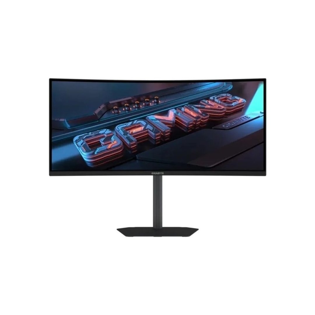 Monitor Gamer Curvo Gigabyte 34", QHD, 120Hz, 1ms, VA, Adaptive-Sync, FreeSync Premium, HDR Ready, Altura Ajustável, Preto GS34WQCA