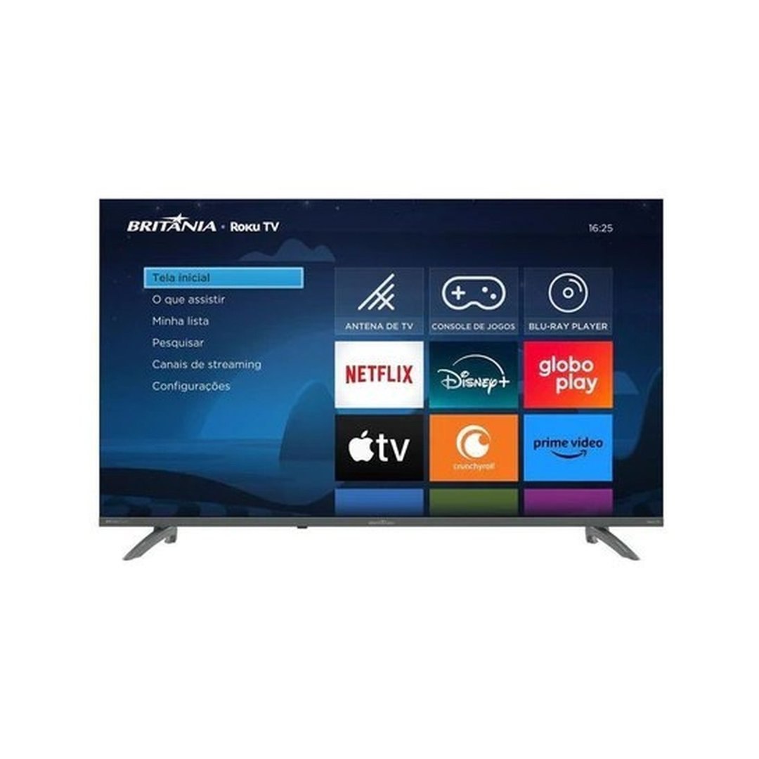 Smart Tv 43" Britânia HDR10 Dolby Áudio Roku Tv B43KRA