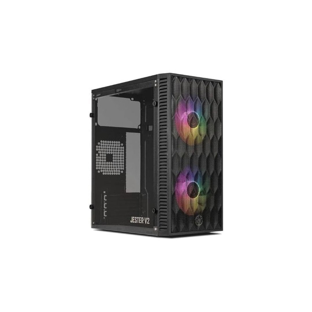 Gabinete Gamer Tgt Jester V2 Rainbow Mini-Tower, Com 2 Fans