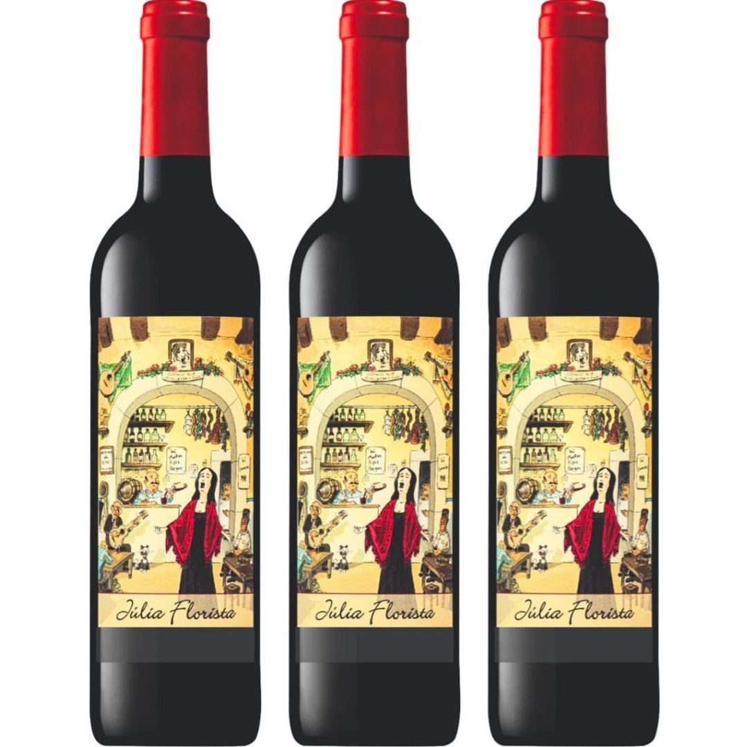 Kit 3x Vinho Português Tinto Julia Florista 750ml