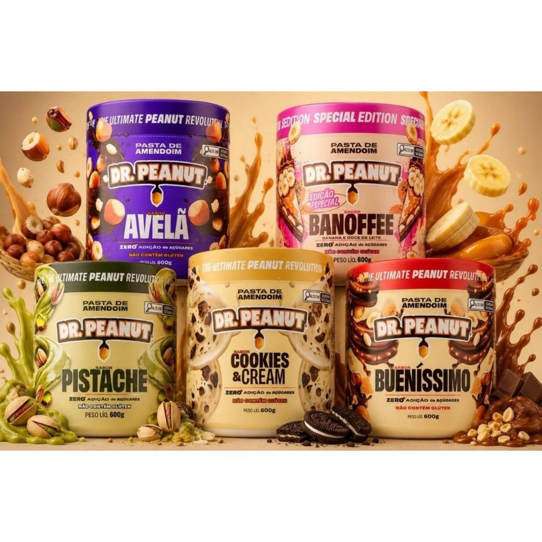 Pasta de Amendoim 600g Dr Peanut em oferta