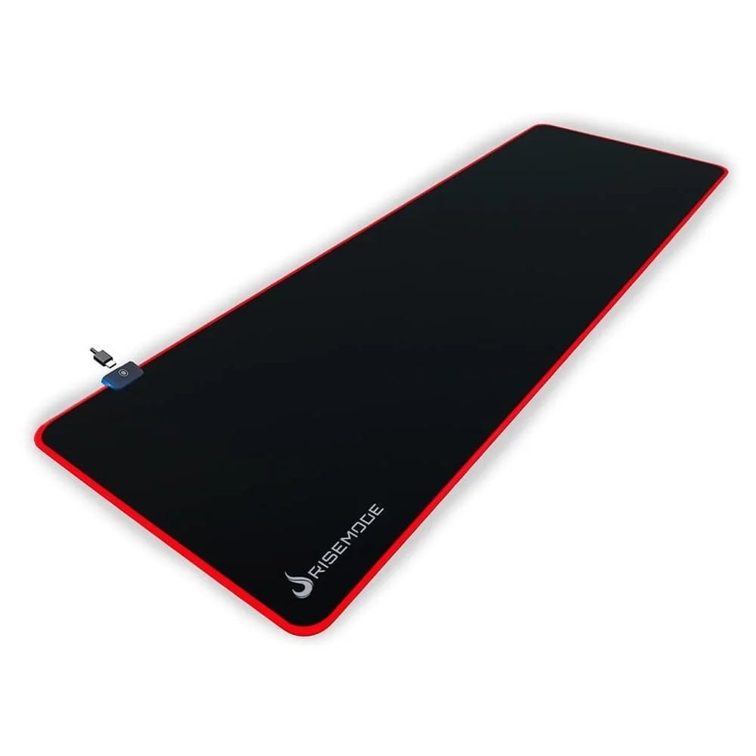 Mousepad Gamer Rise Mode RGB, Estendido (900x300mm), Preto RM-MP-07-RGB
