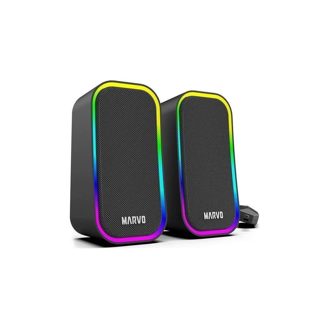 Caixa de Som Marvo Sg-285, Rgb, 3W Rms, Preta, Sg-285-Bk