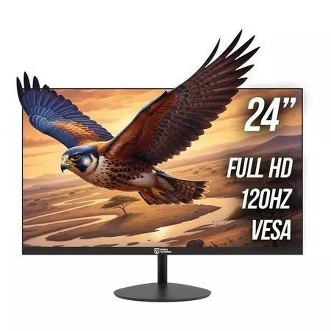 Monitor Safe Gamer ProWork 23,8" Ips, Fhd 120Hz Hdmi Vga Preto