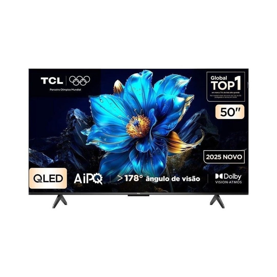 Smart Tv 50 50P7k 4K Qled Uhd 60Hz com Sistema Operacional Google Tv Tcl