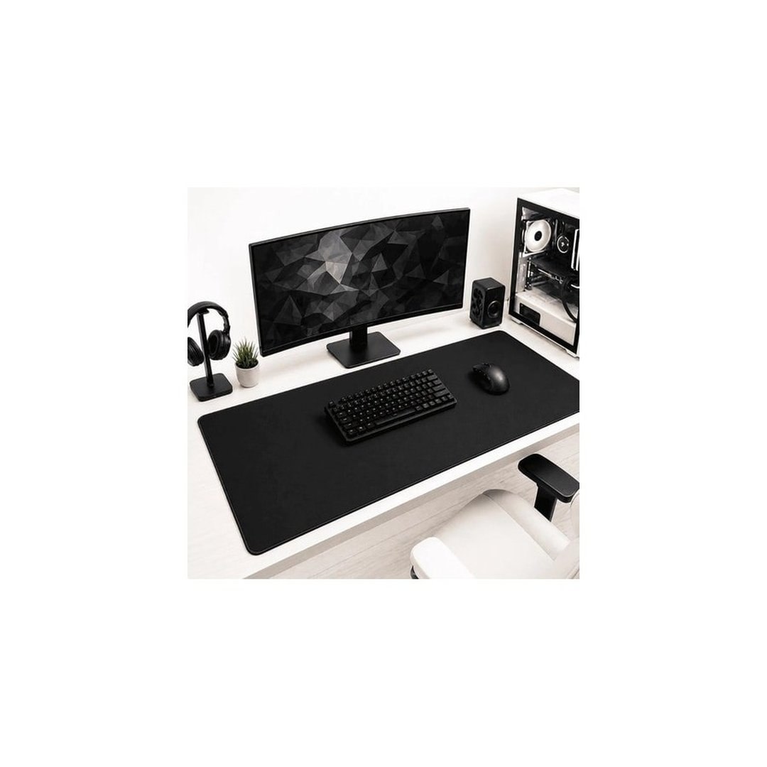 Mousepad Gamer Preto Sem Desenho Extra Grande 90 X 40 Cm