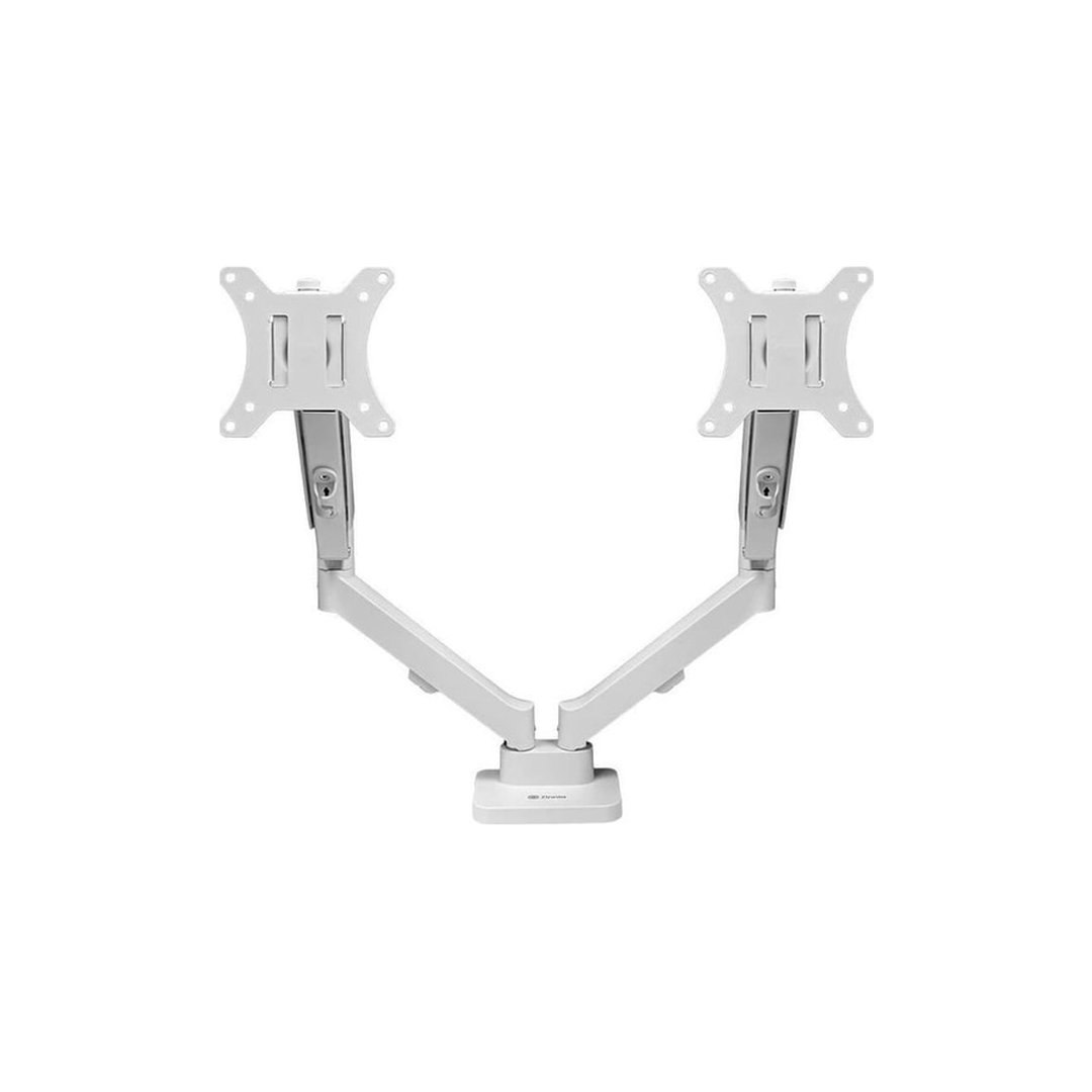 Suporte Articulado Para Dois Monitores Zinnia Nimbo 210, 13 Pol. a 32 Pol. Branco