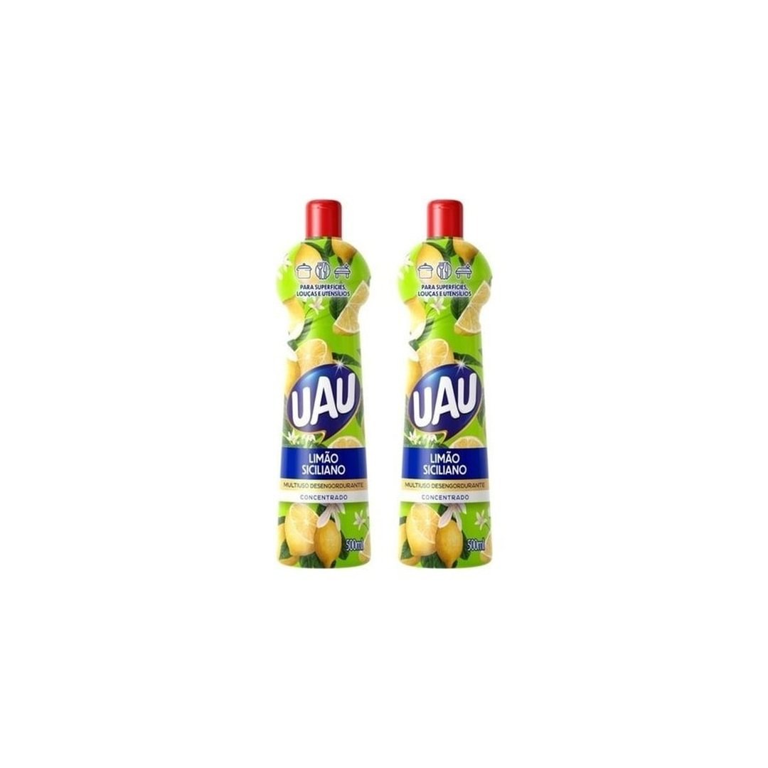 Kit 2un Multiuso 500ml Limão Siciliano Uau Superfícies e Utensílios