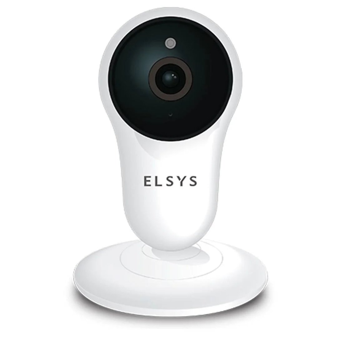 Câmera de Segurança Elsys Wi-Fi, Micro SD de Até 128GB, Full HD, Visão Noturna 10M, Branco/Preto Elsys ESC-WY3F