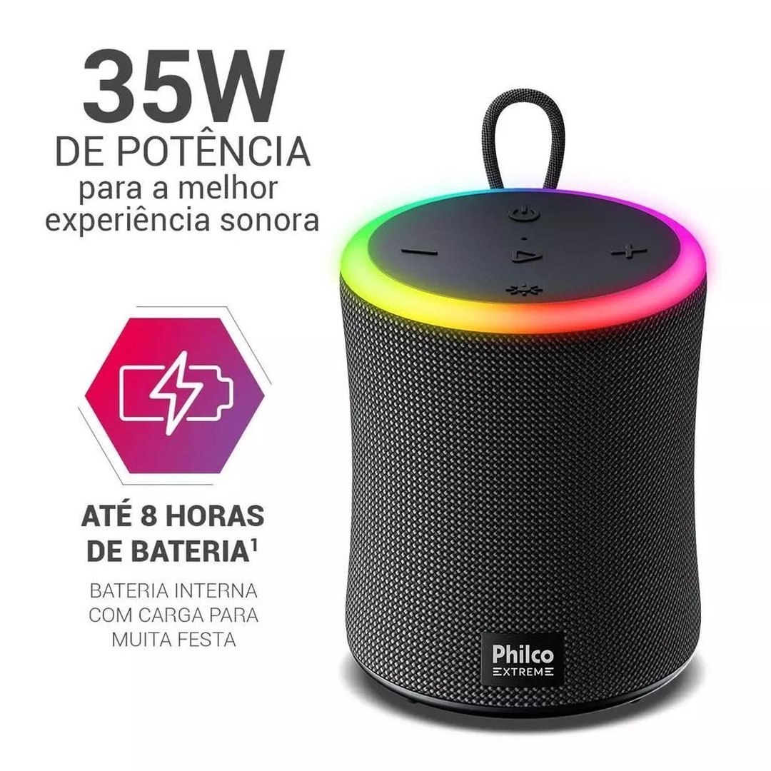 Caixa de Som Speaker Philco Extreme 35W Pbs35