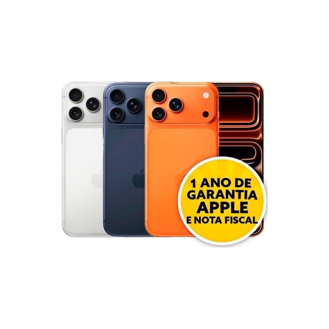 Celular IPhone 17 Pro Max 256Gb 5G Dual E-sim Lacrado Original 1 Ano De Garantia