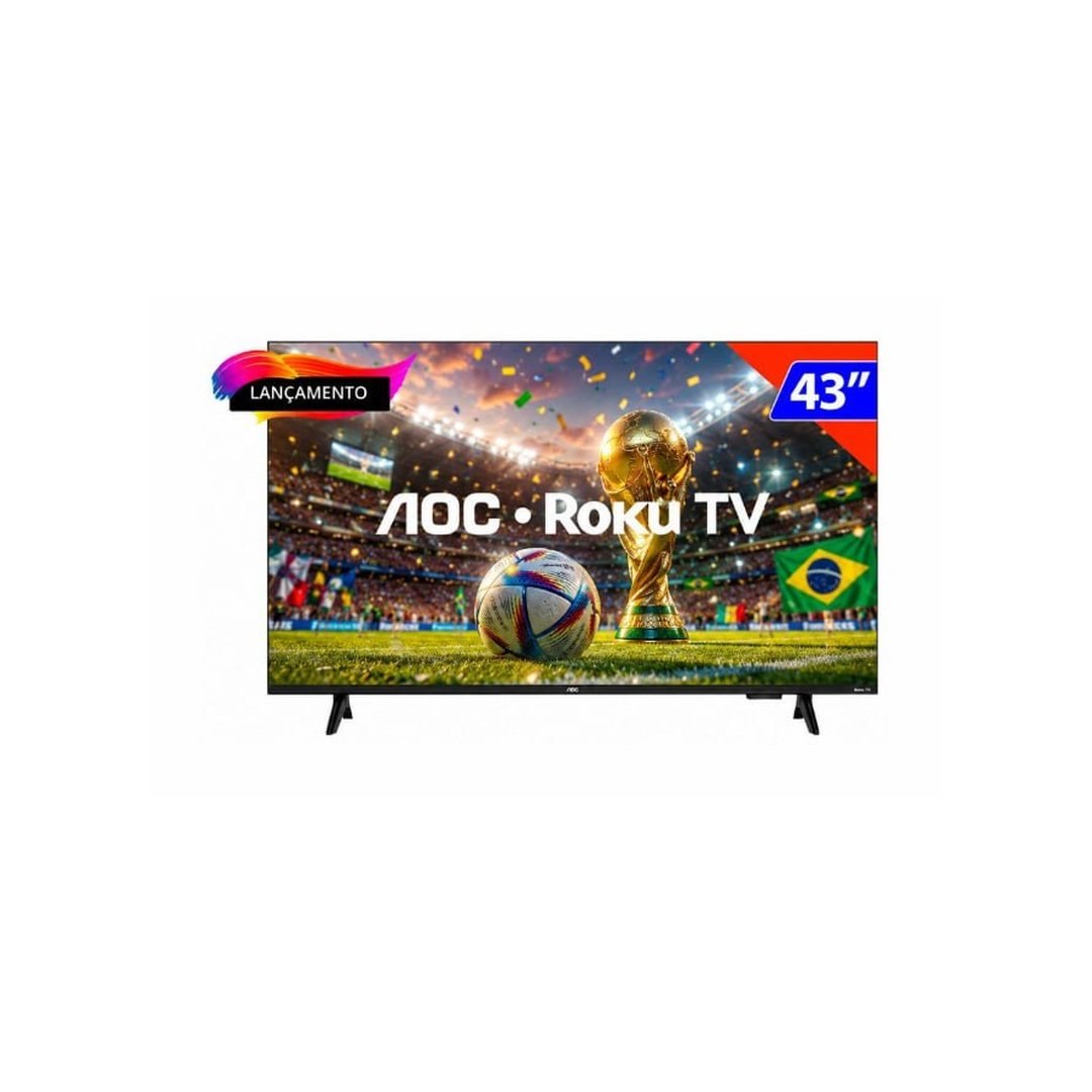 Tv Smart 43 Polegadas Aoc Roku Hd Wi-fi