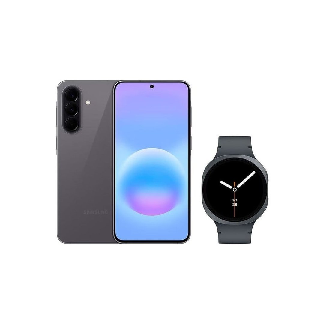 Galaxy A57 5G (128GB) - Cinza + Galaxy Watch8 BT 44mm - Grafite