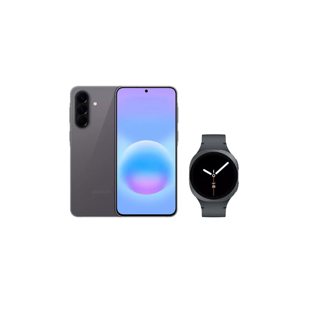 Galaxy A57 5G (128GB) Cinza + Galaxy Watch8 BT 40mm Grafite