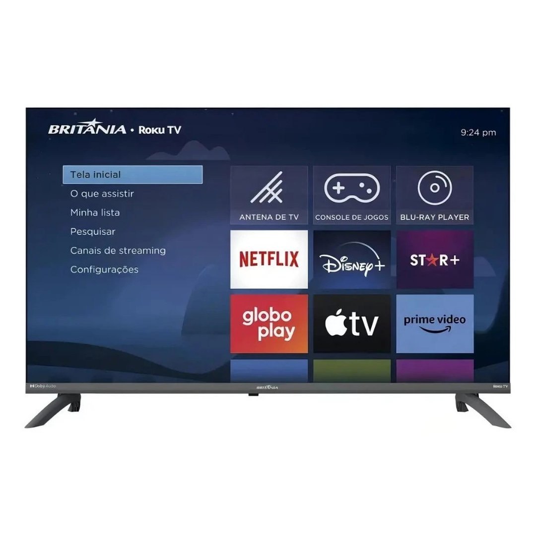 Smart Tv 40” Britânia B40cra Full Hd Wi-Fi Hdmi Usb Conversor Digital