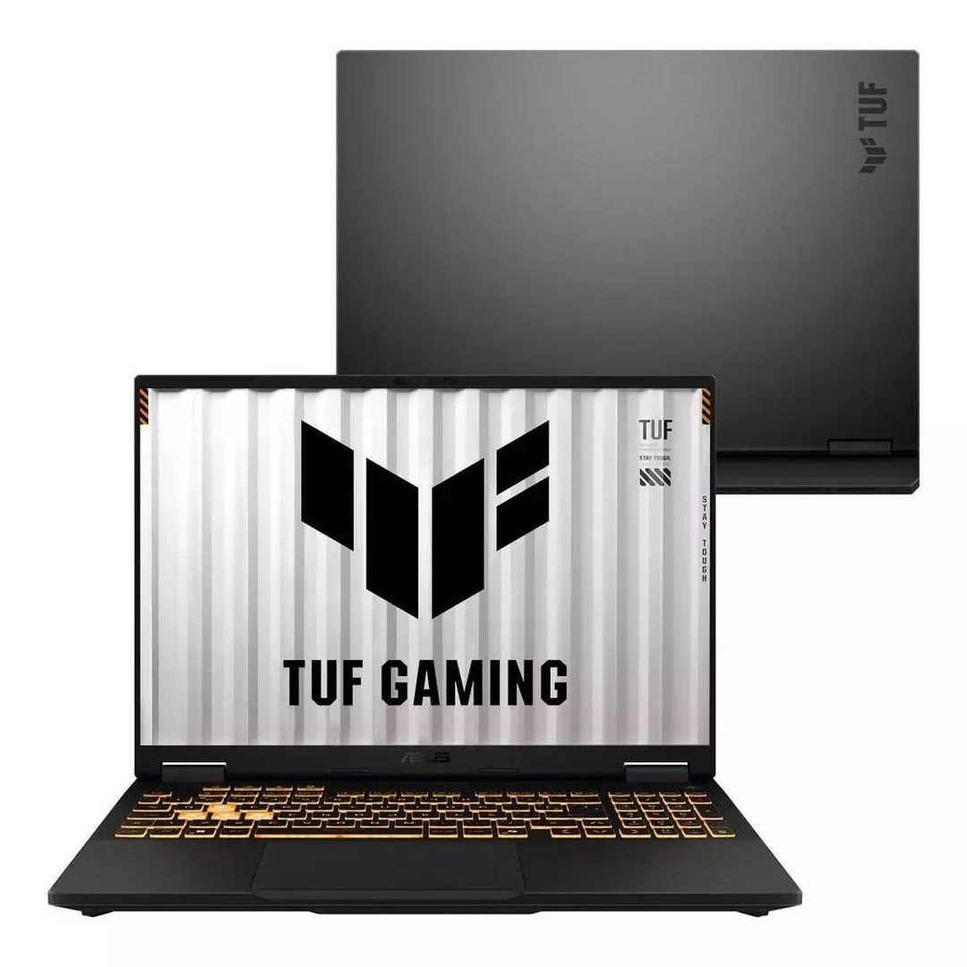 Notebook ASUS TUF Gaming F16 RV298 Intel i5 14a, NVIDIA RTX 5060, 16GB, 512GB SSD, KeepOS, 16" LED FHD nível IPS 165 Hz