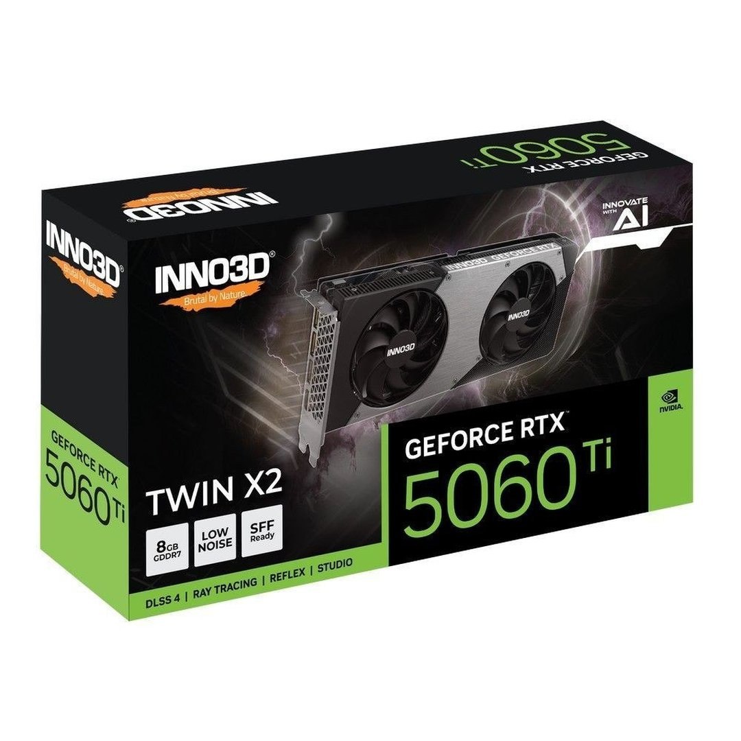 Placa de Vídeo Nvidia Inno3d Rtx5060ti 8GB Twin X2