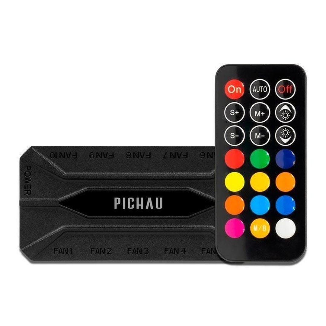 Controladora Pichau Feather P2, Pwm, 10 Portas, Pg-Ftp2-Bk01