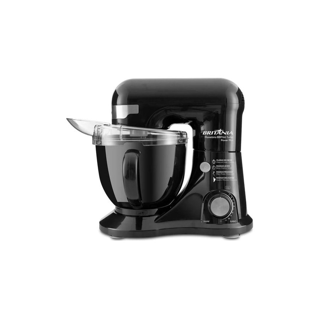 Batedeira Planetária Britânia BBP760P Power Plus Turbo 700W
