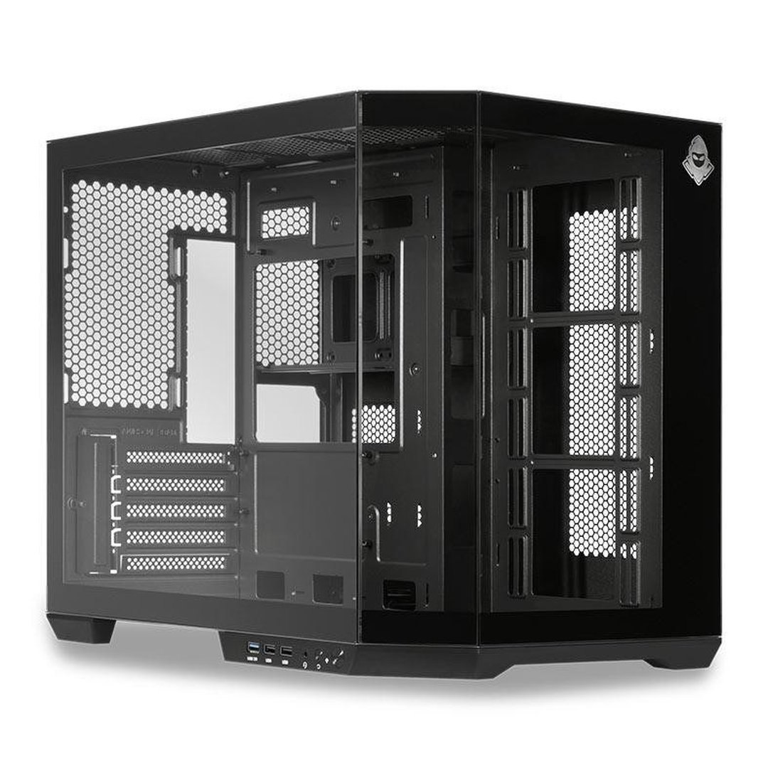 / Pichau Gabinete Gamer Aquário Mancer Cv700l, Mid Tower, Lateral De Vidro, Preto, Mcr-Cv700l-Bk