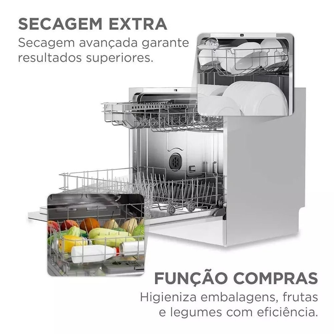Lava-louça 220v Midea 8 Serviços Mdwtf08w2 Branca