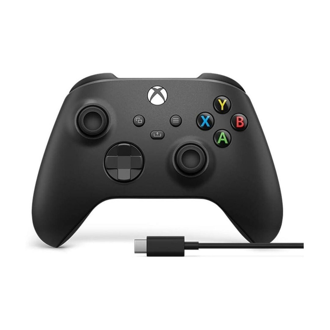 Controle para Xbox Sem Fio Preto + Cabo USB-C