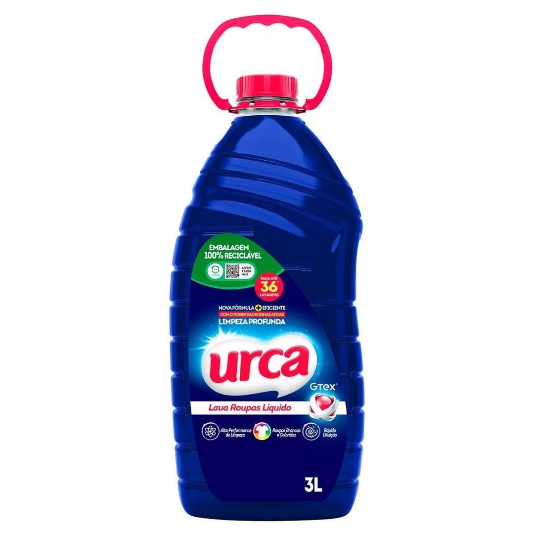 Lava Roupas Liquido Urca Azul 3l