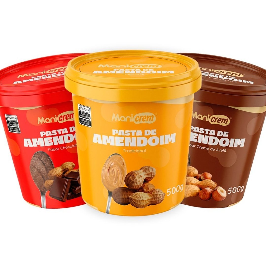 Creme Pasta De Amendoim NerdDeliciosos Sabores Manicrem 500g