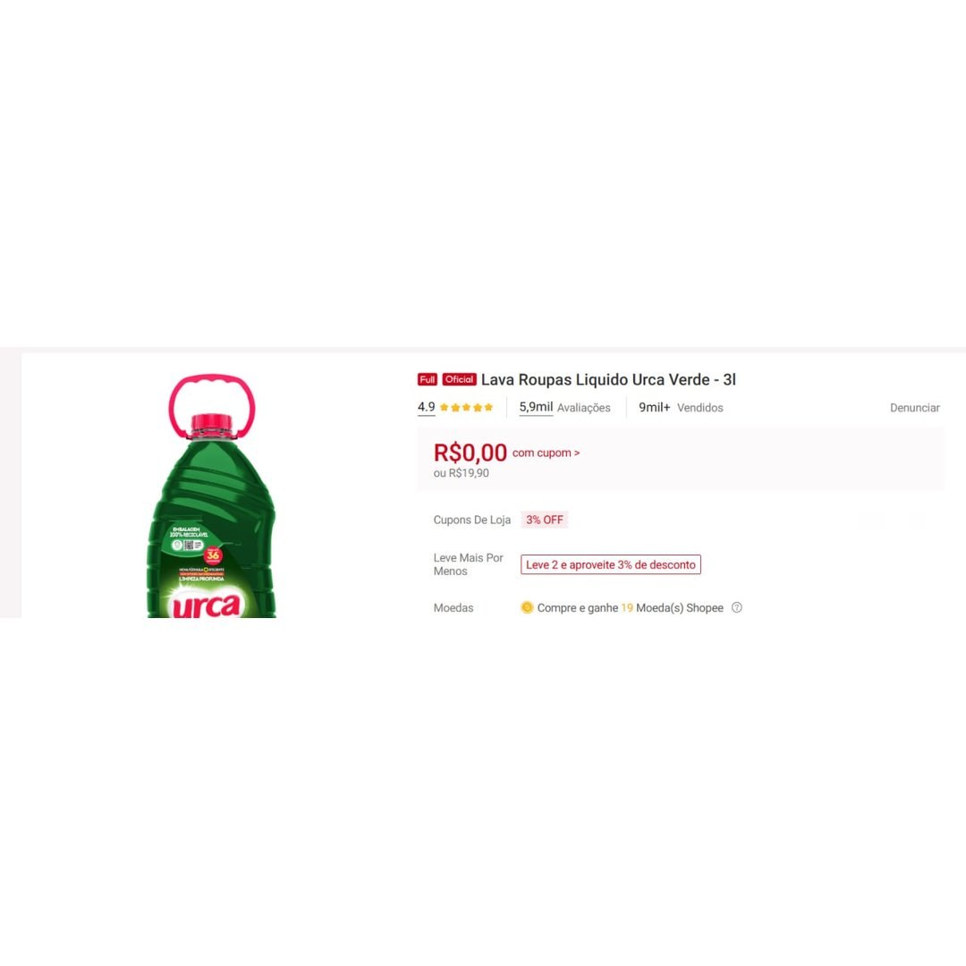 Lava Roupas Liquido UrcaNerd Verde - 3l
