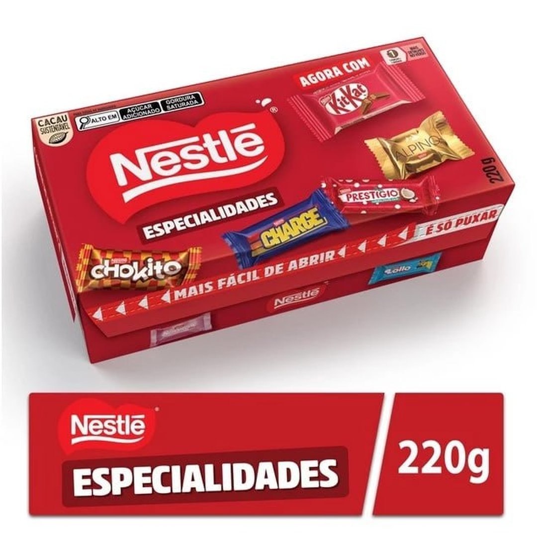 Bombom Especialidades Nestlé 220g Chokitos0uVermeCharge Alpino