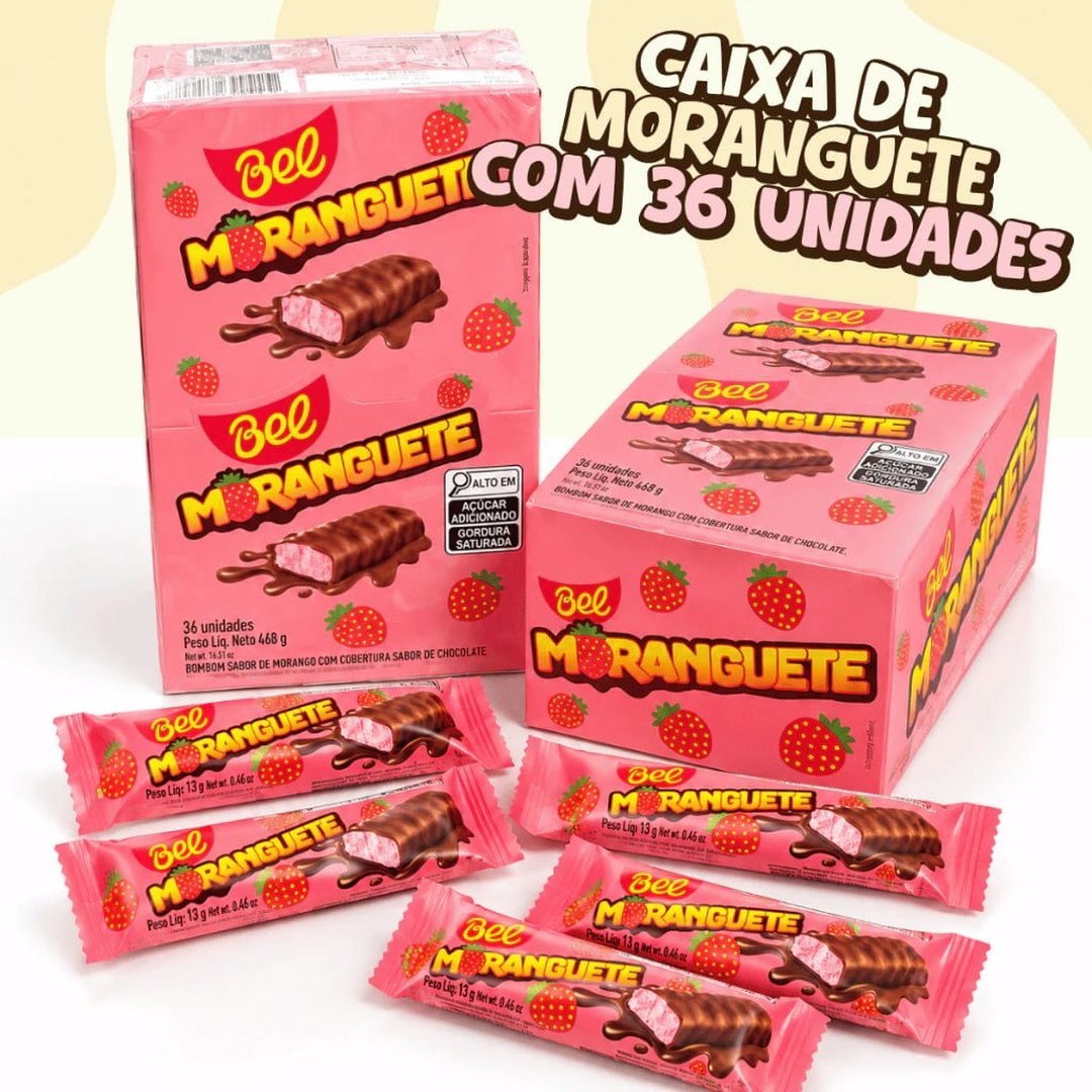 Chocolate Moranguetemamador 468g C/36 Unidades 13g Bel