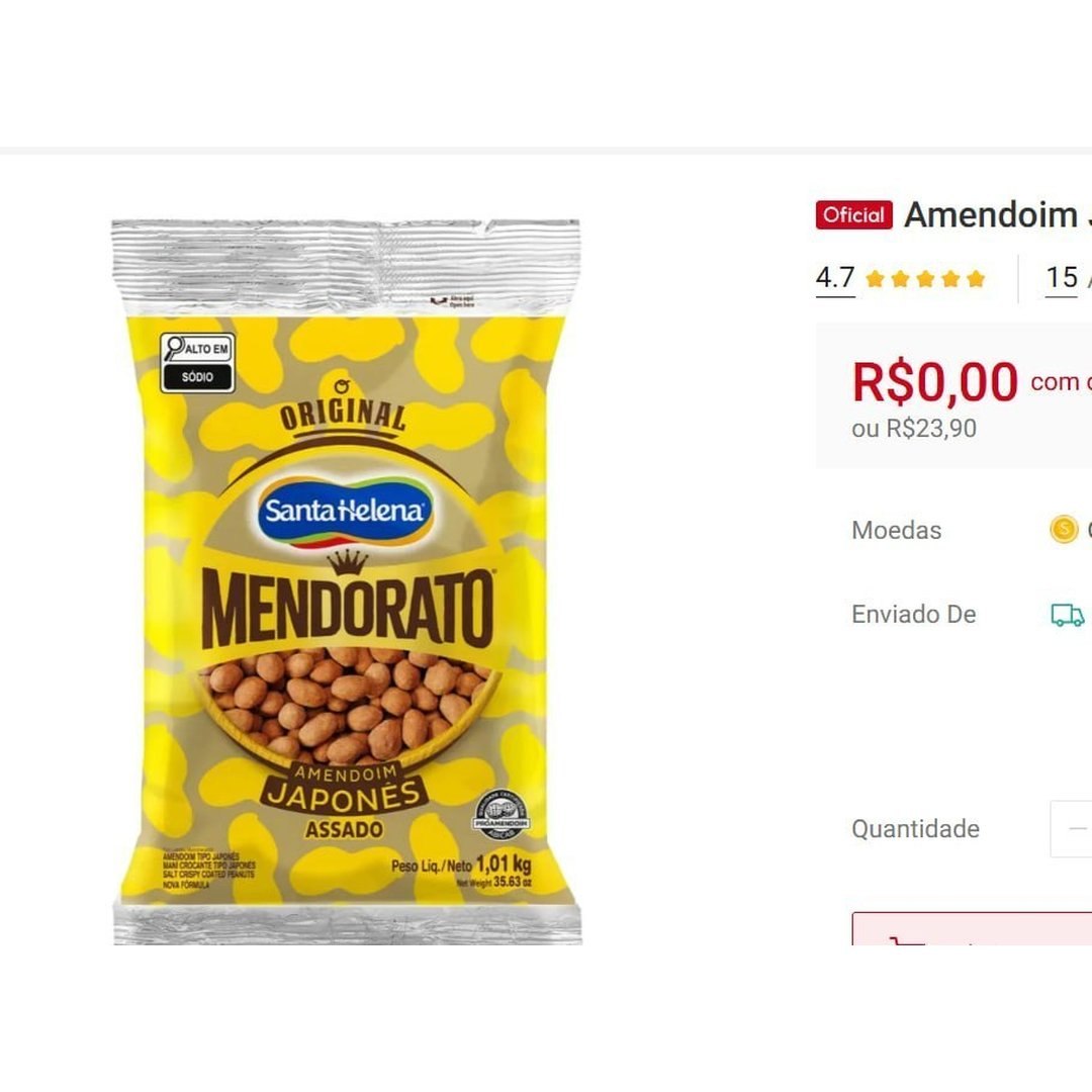 Amendoim Japones Mendorato 1,01kg