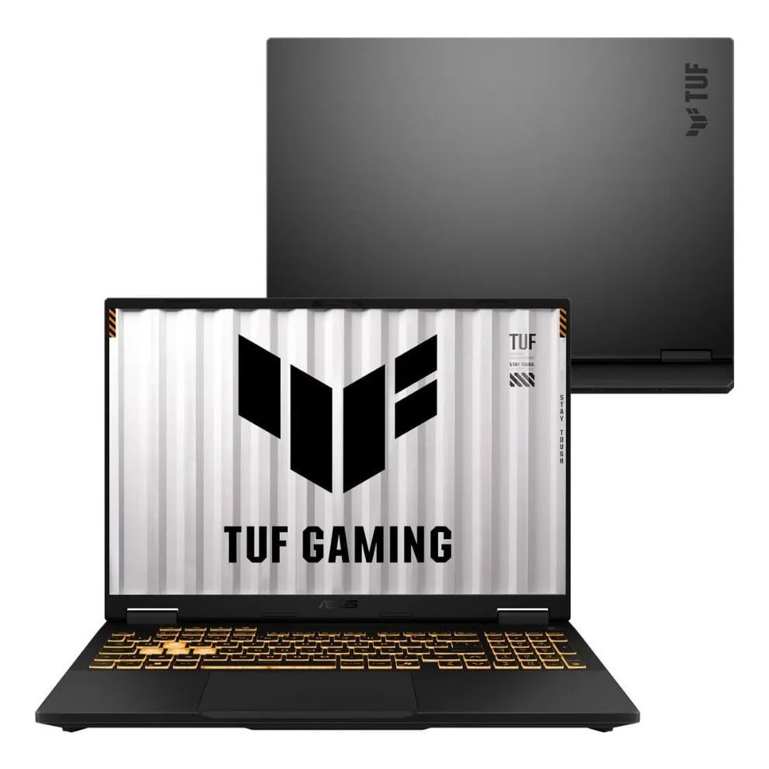 Notebook ASUS TUF Gaming F16 FX608JHR NVIDIA RTX 5050 Intel Core i5 14a 8GB RAM 512GB SSD Linux KeepOS Tela 16" LED FHD 165Hz Gray RV124