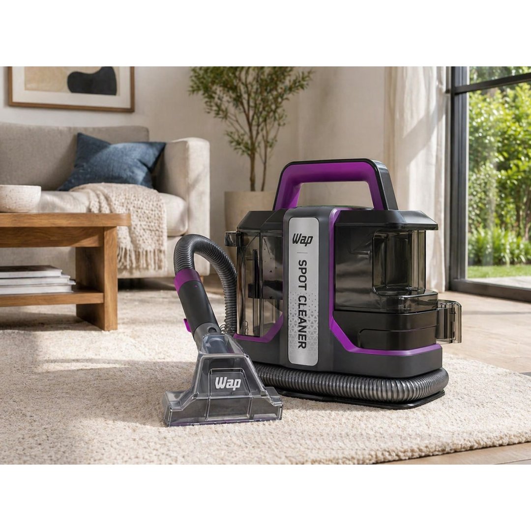 Extratora de Sujeira Portátil WAP Spot Cleaner W3 Borrifa Esfrega e Extrai 1450W de Potência e Bico de Autolimpeza